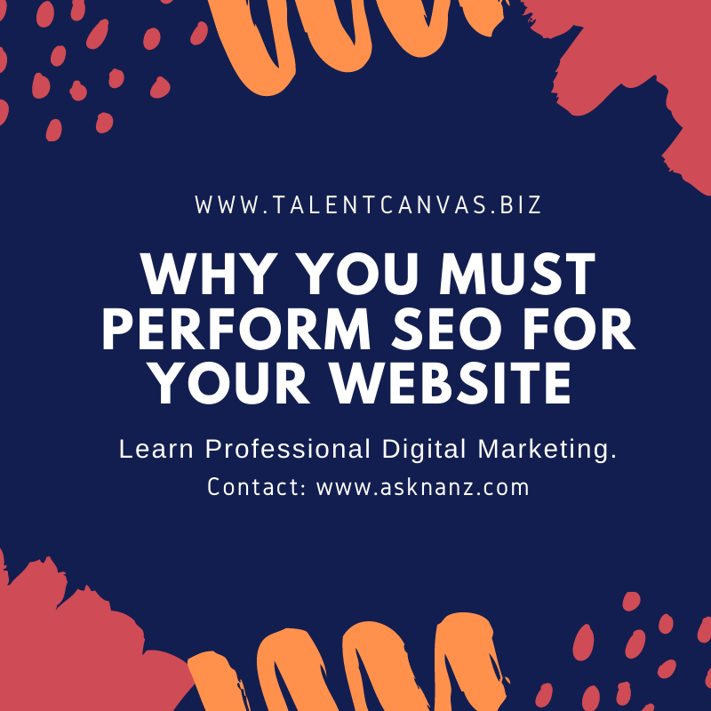 why you must perform seo for your website