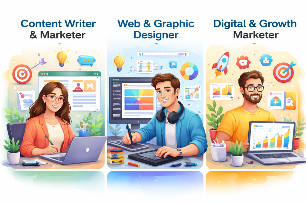 Content Writer Jobs, Digital and Growth Marketer Jobs
